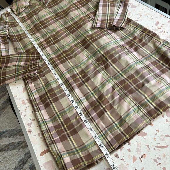 Gap plaid long trench water resistant raincoat - Picture 6 of 12